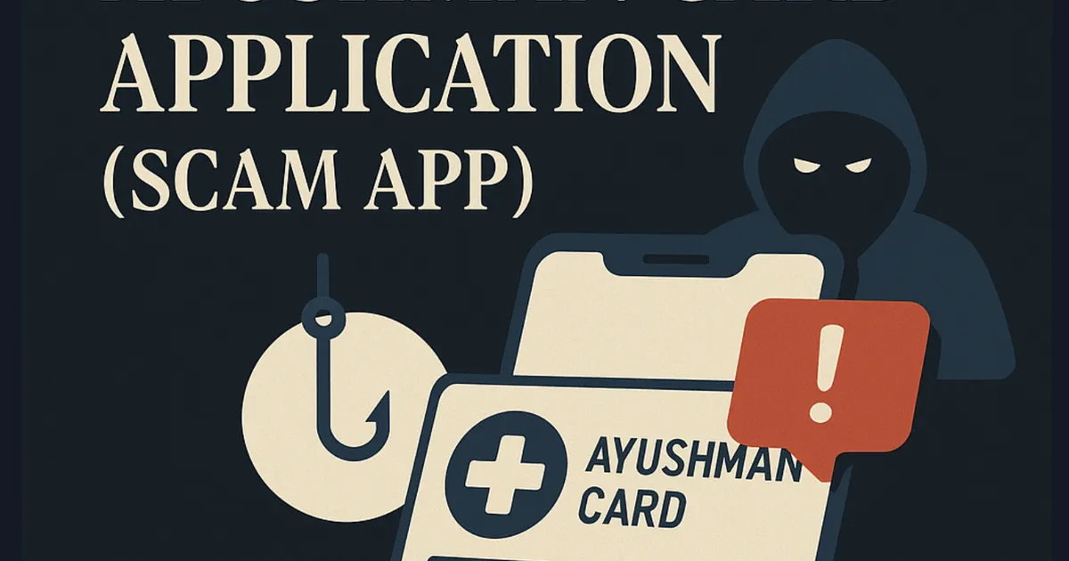 Analysis of Ayushman Card Application (Scam App)