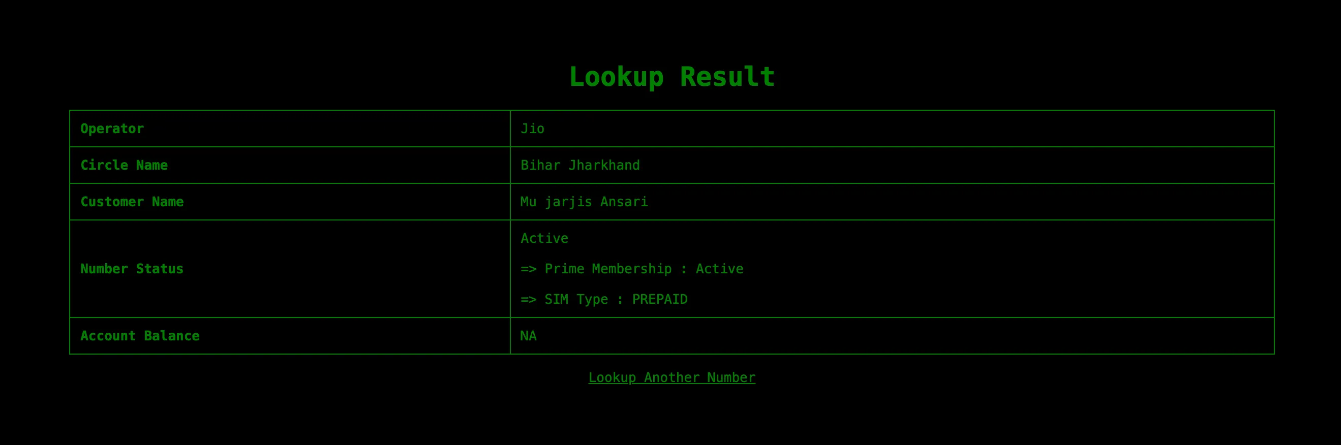 Related contact screenshot